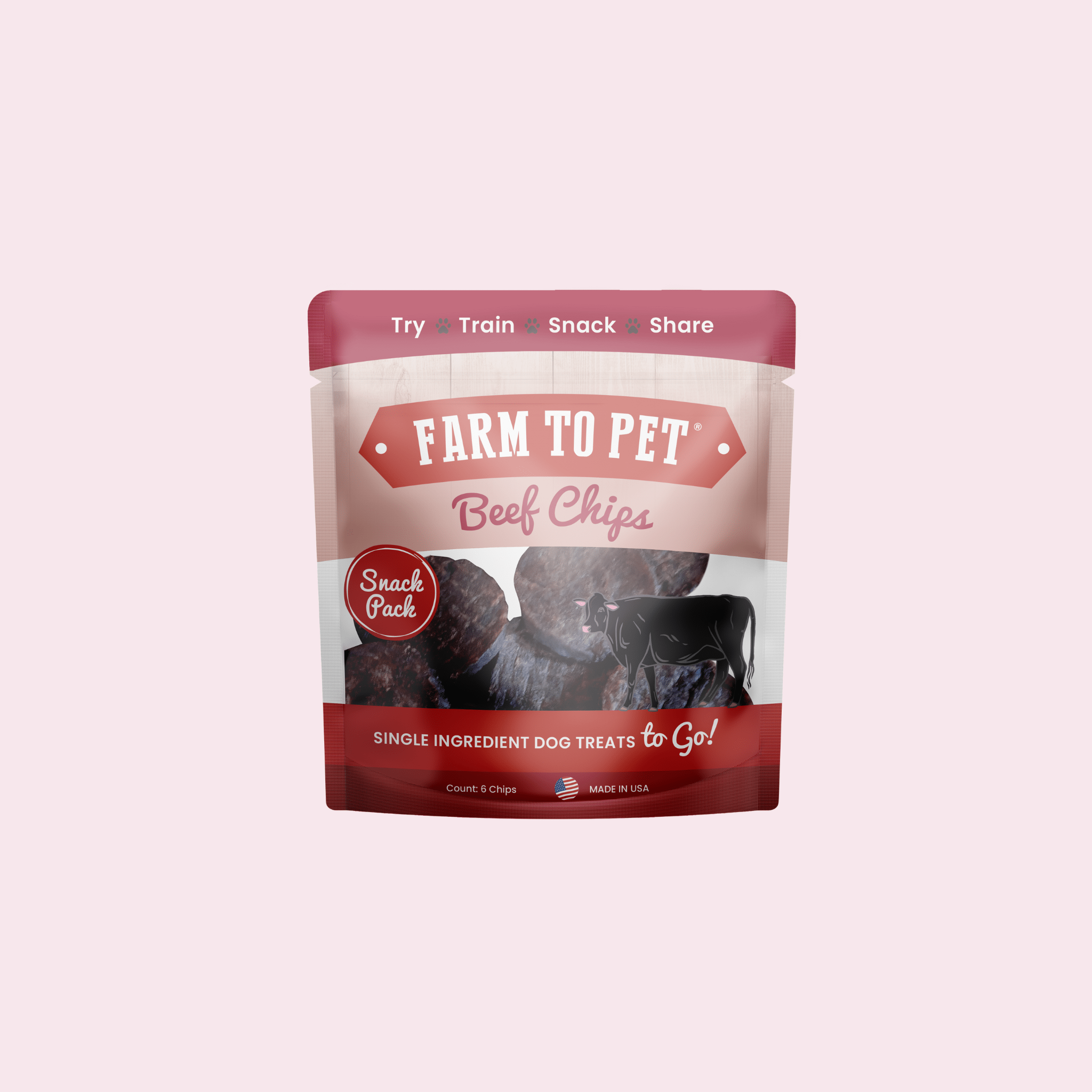 Farm to Pet Beef Treat Chips Snack Pack Bundles