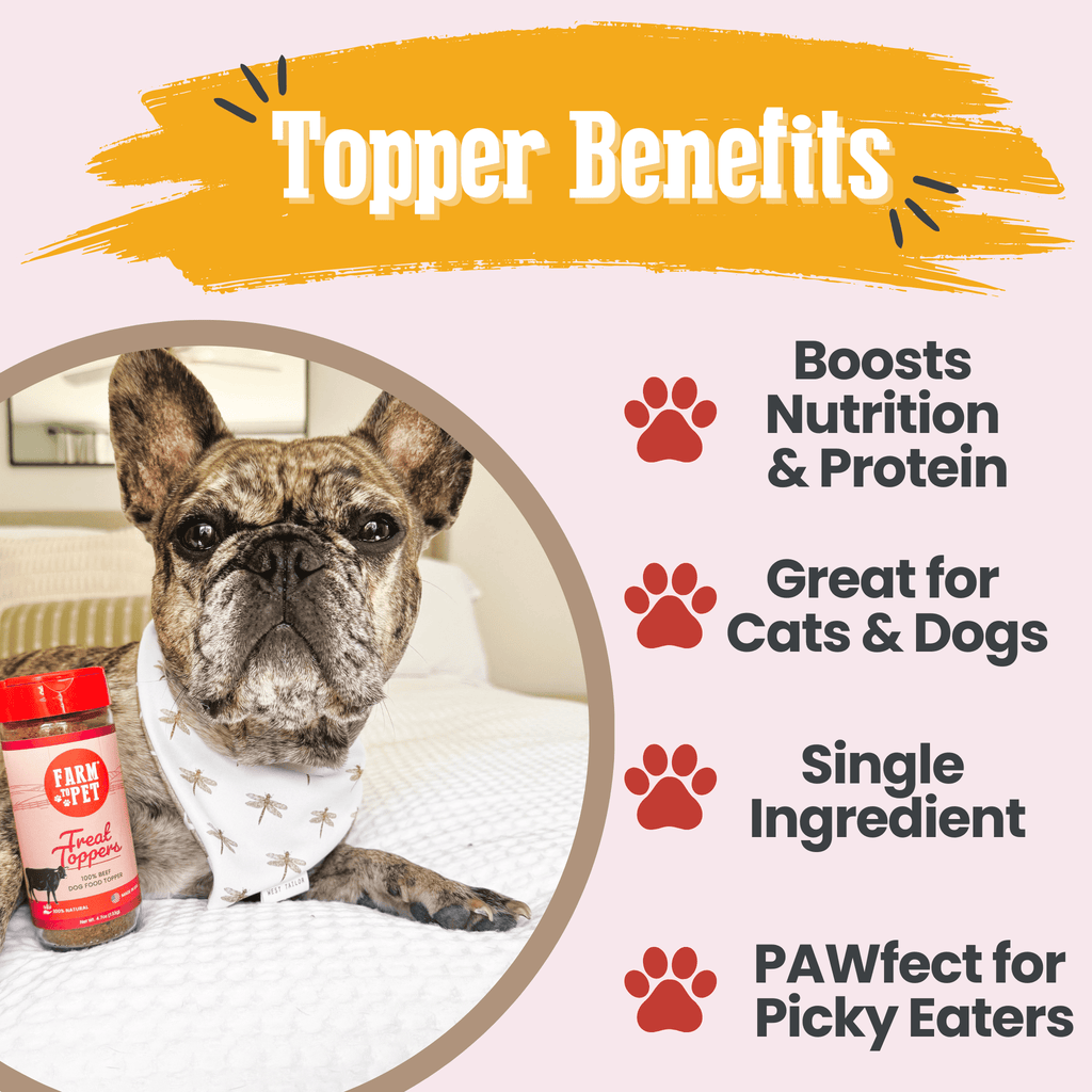Farm to Pet Treat Dog Food Topper - Beef