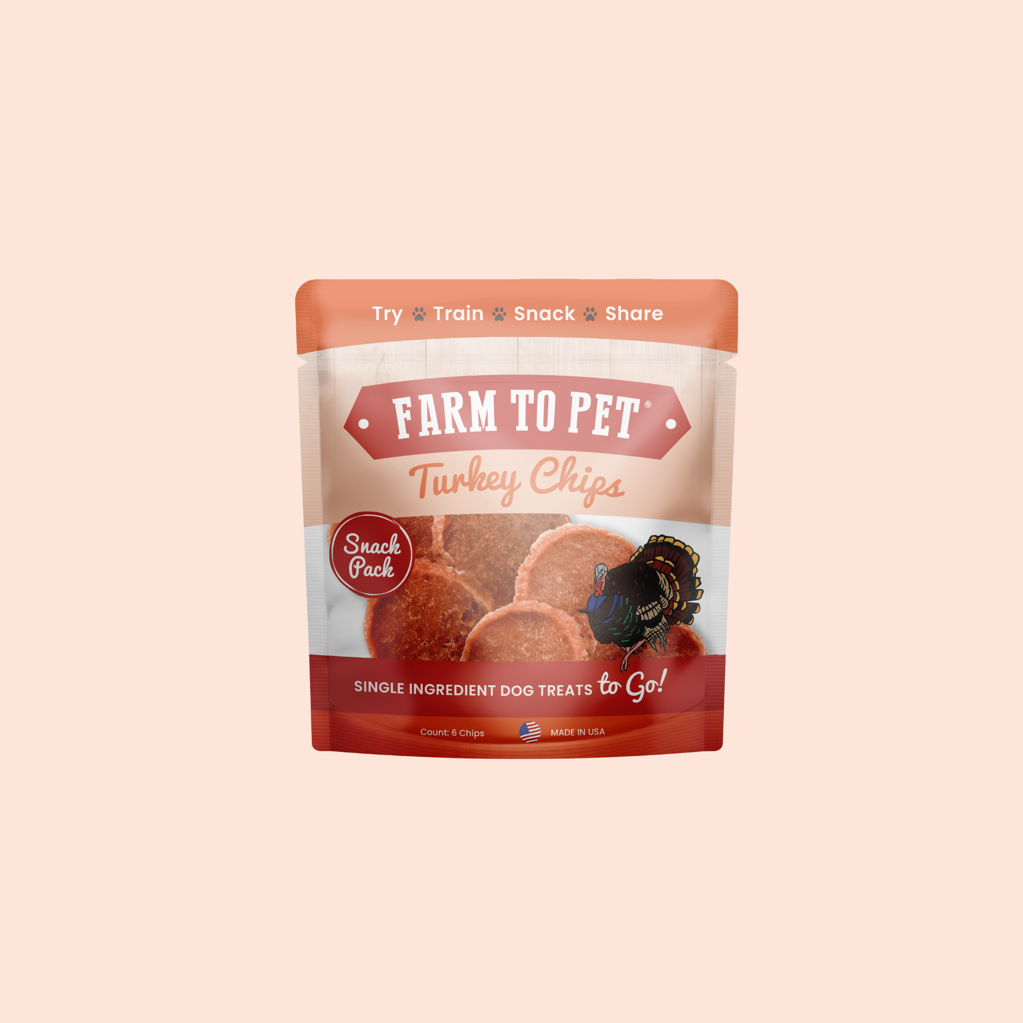 Farm to Pet Turkey Chips Snack Pack Bundles