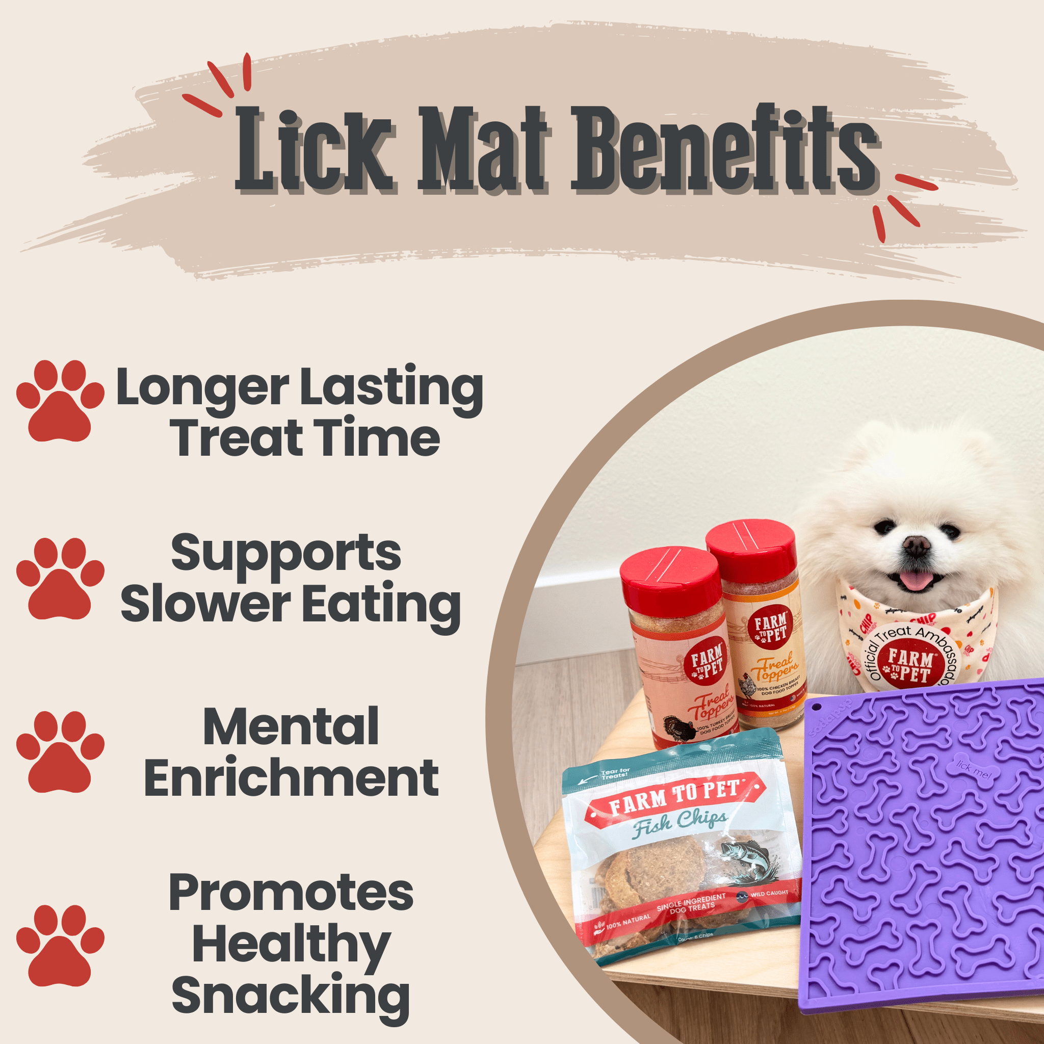 Dog & Cat Lick Mat – Multiple Colors