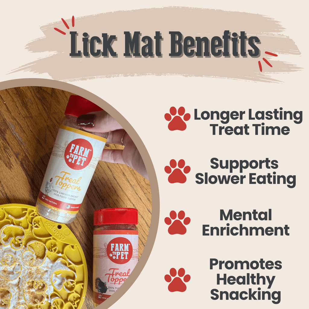 Dog and Cat Lick Mat with Suction Cup – Multiple Colors