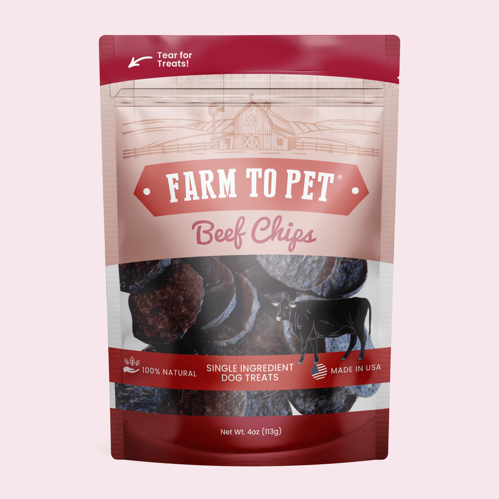 Farm to Pet Treat Chips - Beef
