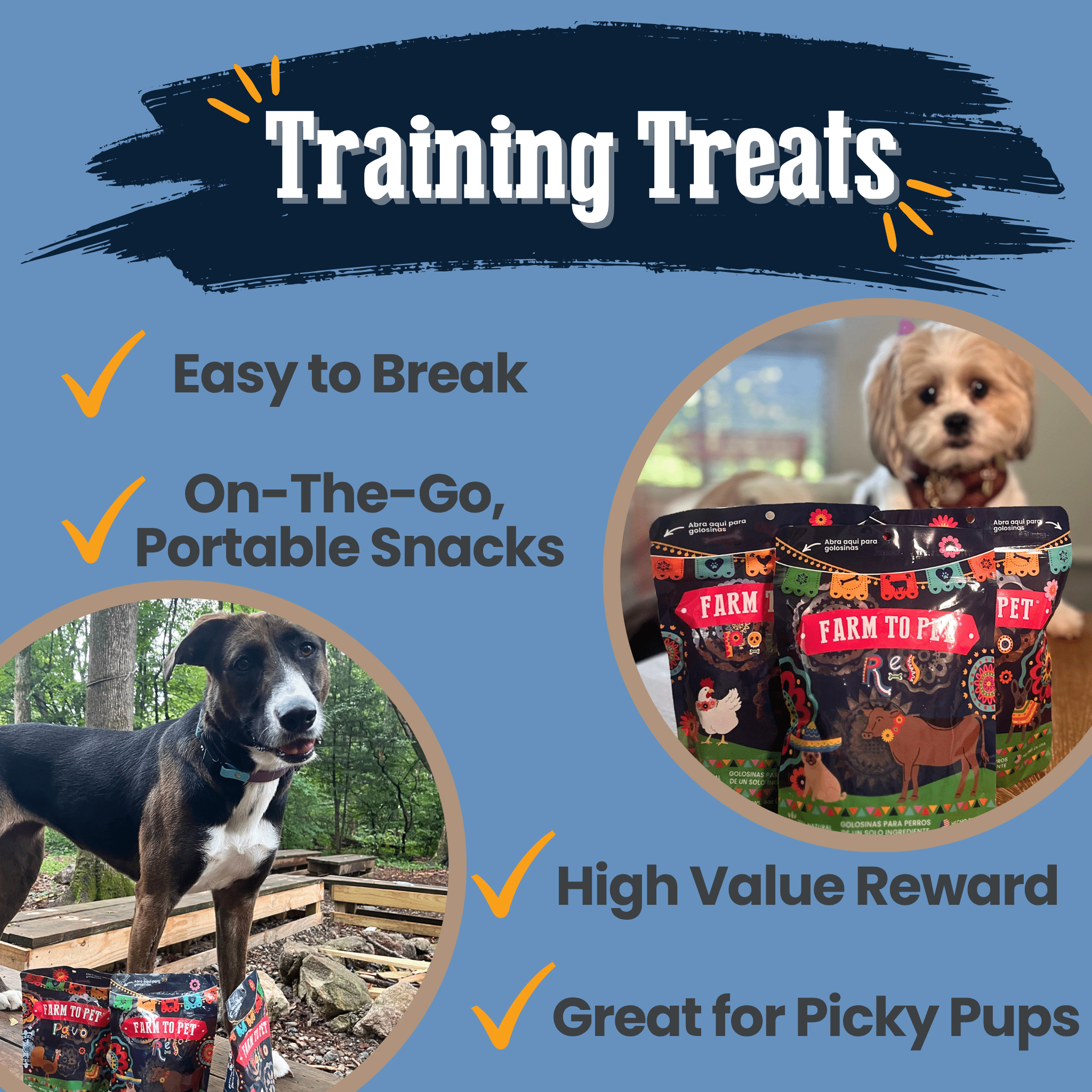 Fiesta Pack Treat Chip Bundle – Beef, Chicken and Turkey