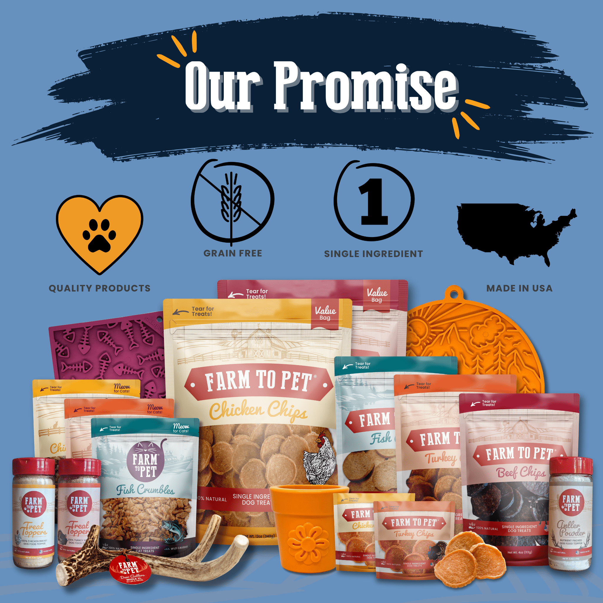 Fiesta Pack Treat Chip Bundle – Beef, Chicken and Turkey