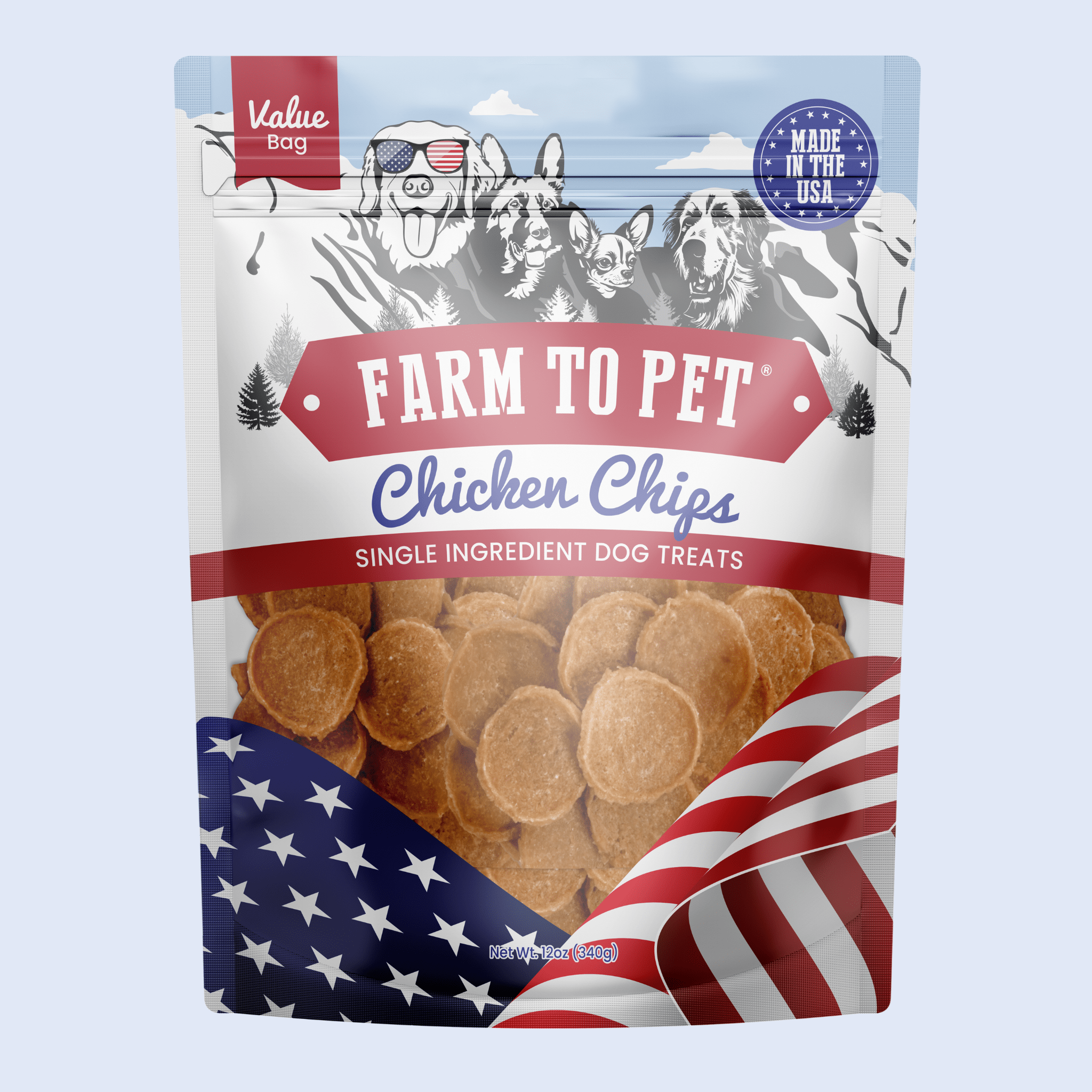 Farm to Pet Treat Chips - Chicken