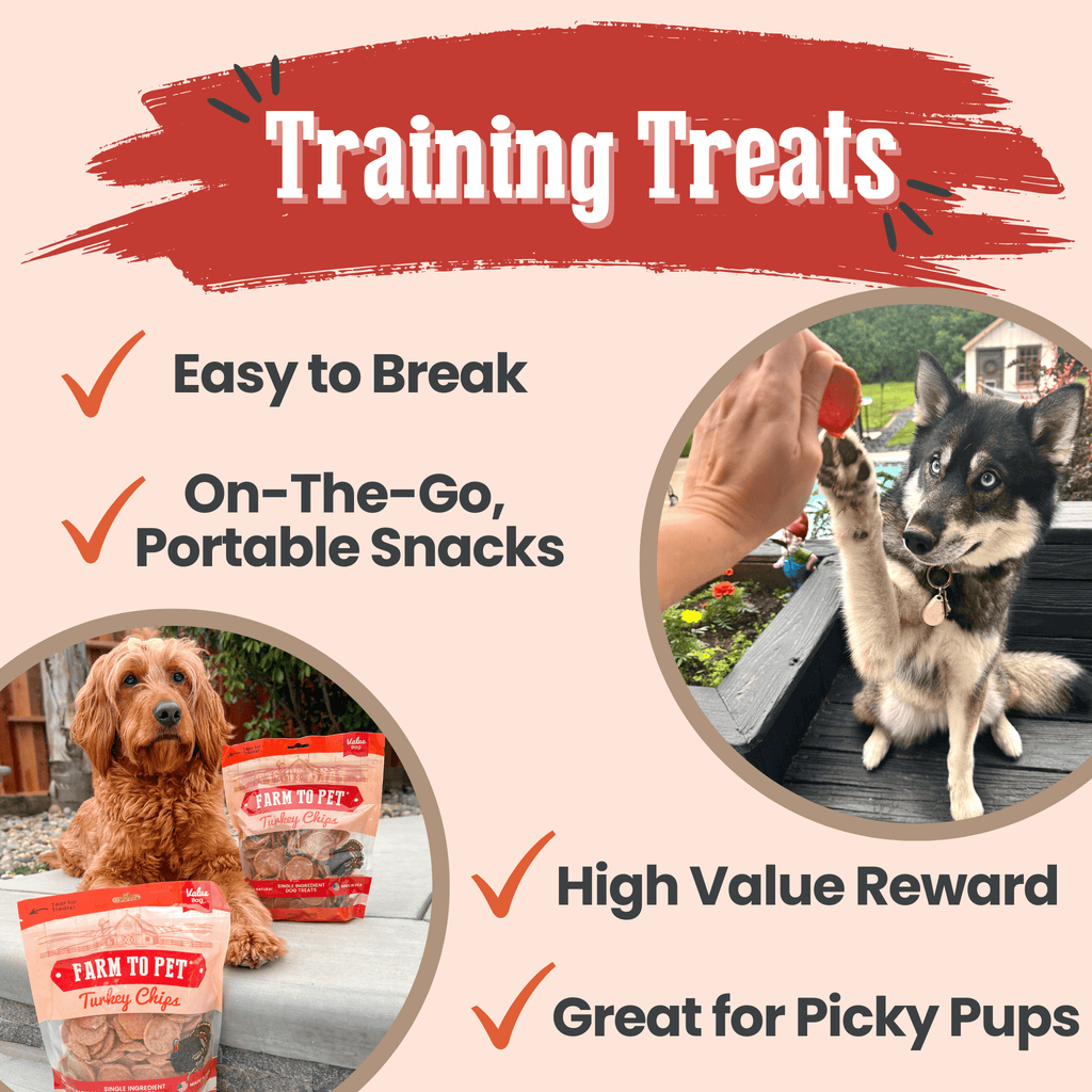 Farm to Pet Treat Chips - Turkey