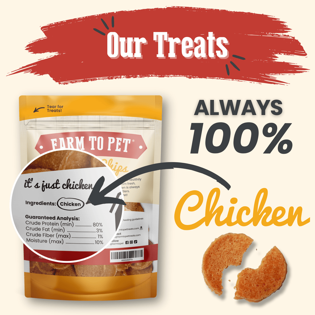 Farm to Pet Treat Chips - Chicken