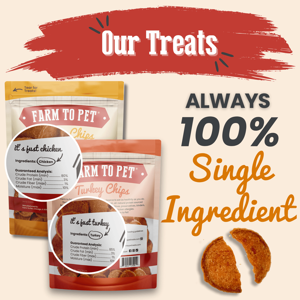 Farm to Pet Chip Dog Treat Duo - Chicken & Turkey