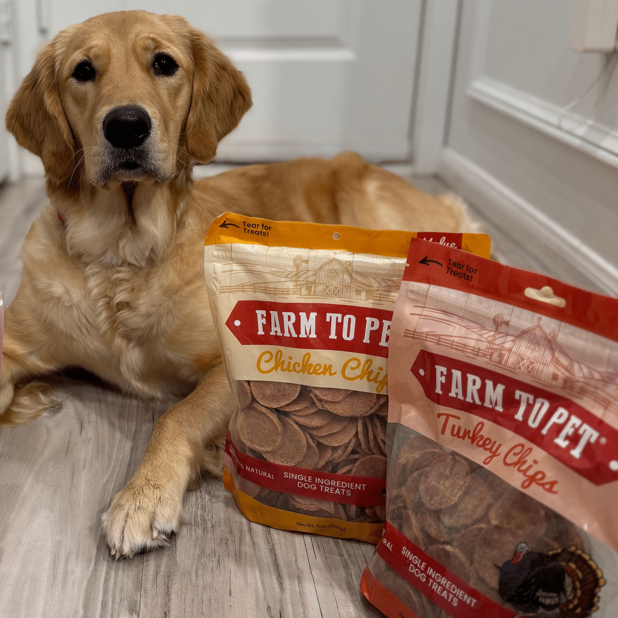 Farm to Pet Chip Dog Treat Duo - Chicken & Turkey