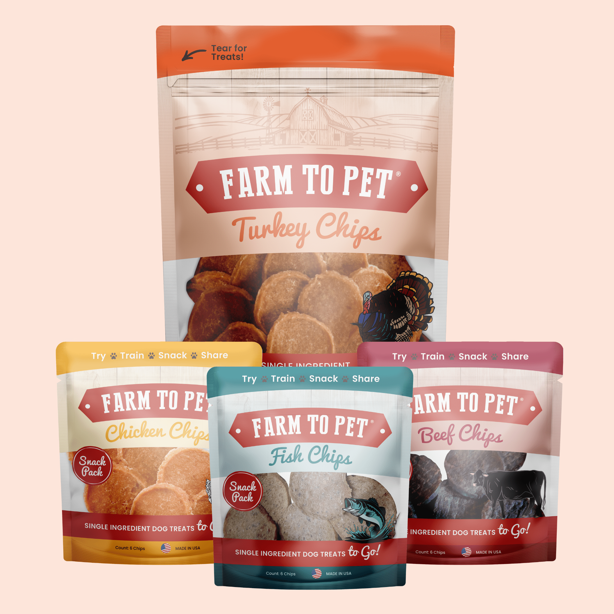 Farm to Pet Dog Treat Starter Pack Bundle