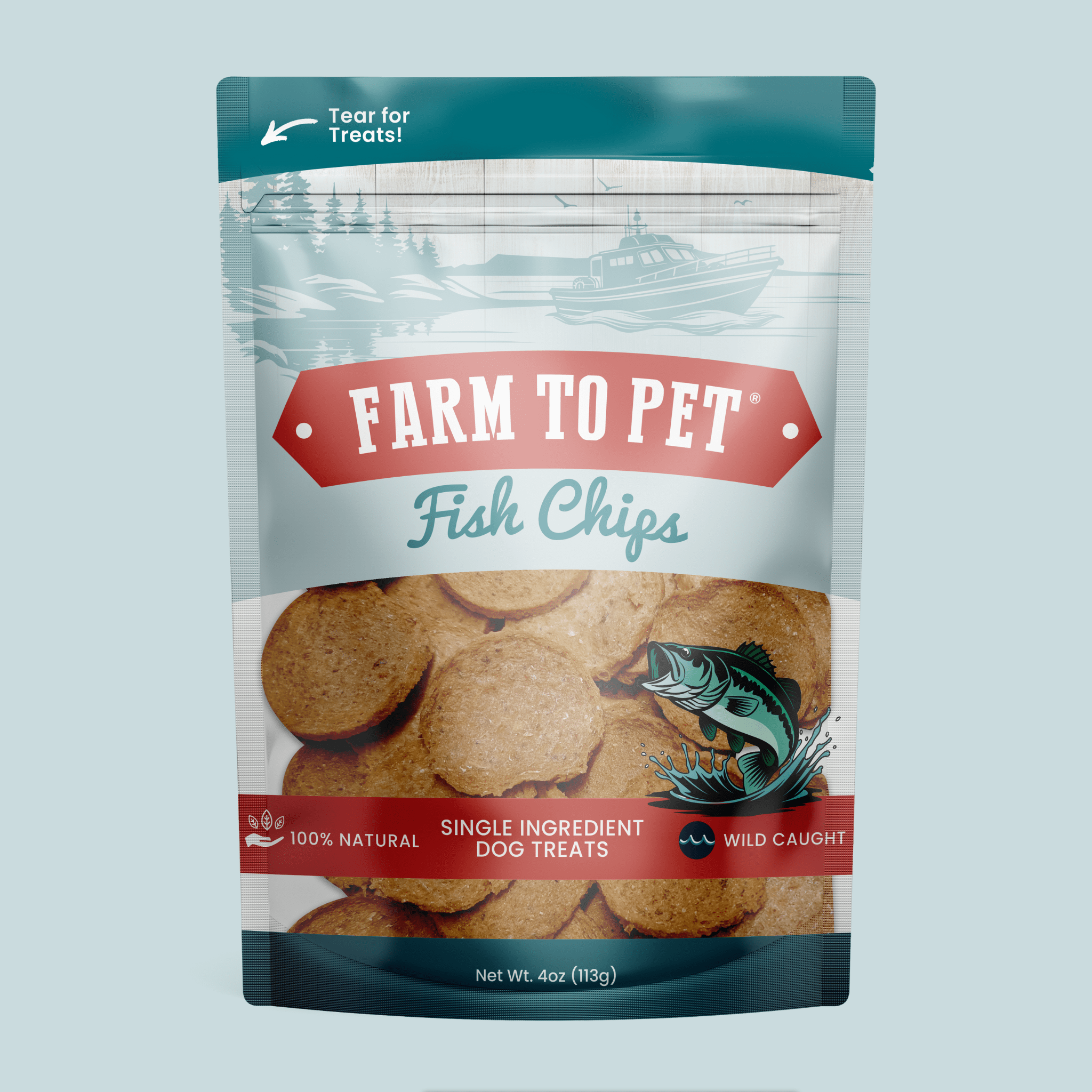 Farm to Pet Treat Chips - Fish