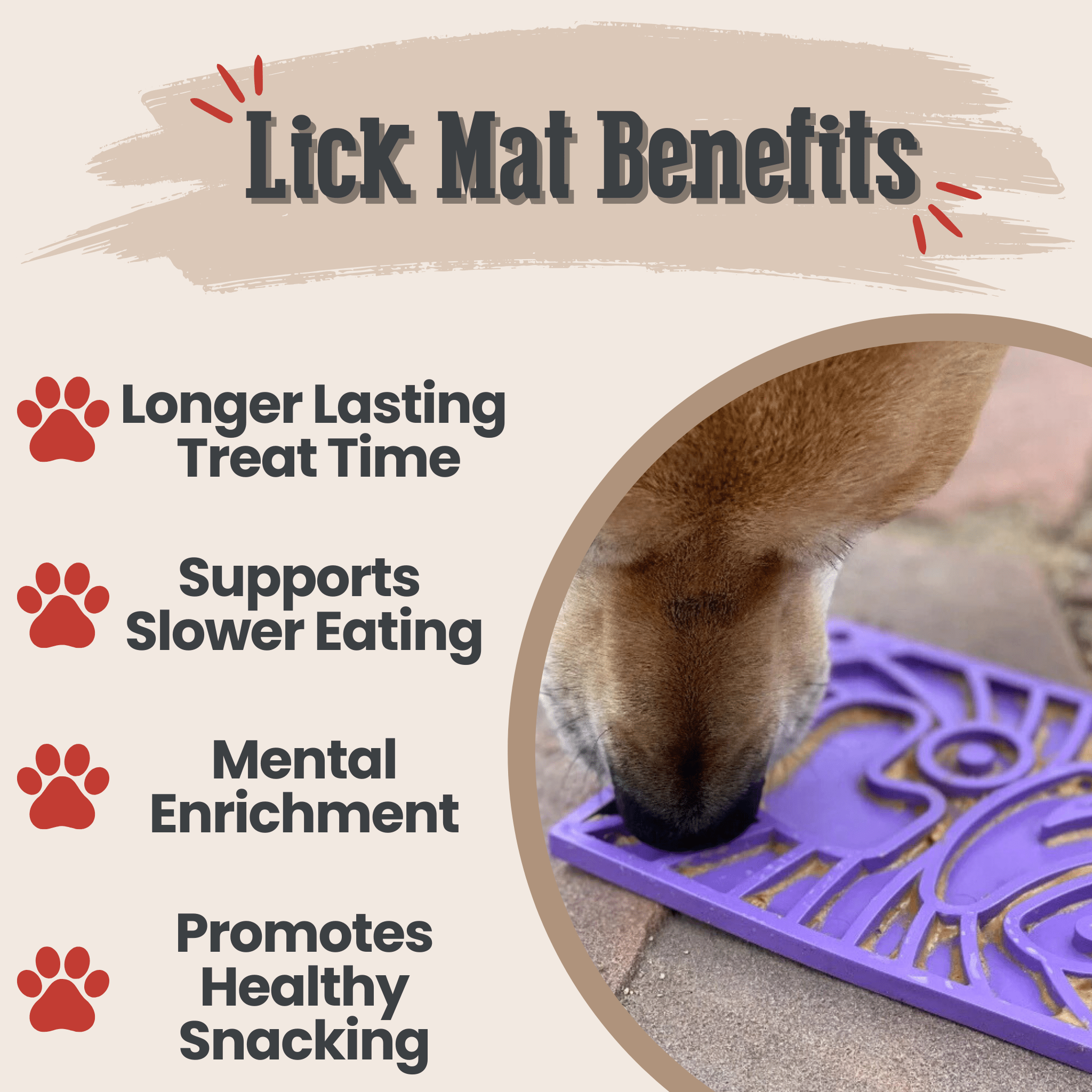 Cat and Small Dog Lick Mat – Multiple Colors