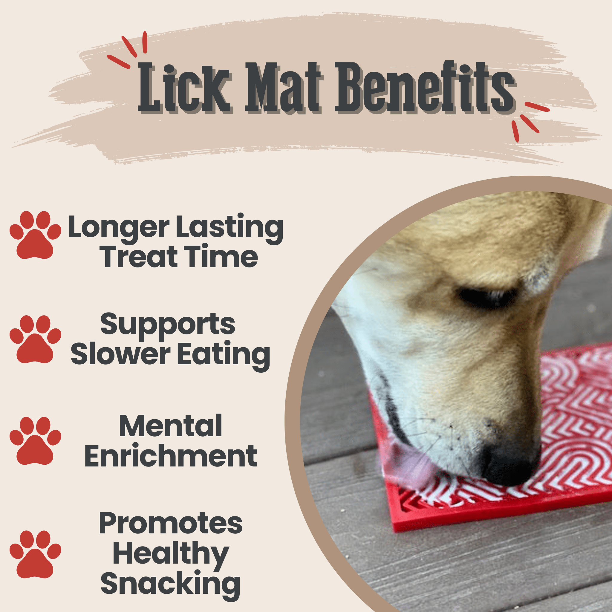 Cat & Small Dog Lick Mat – Multiple Colors