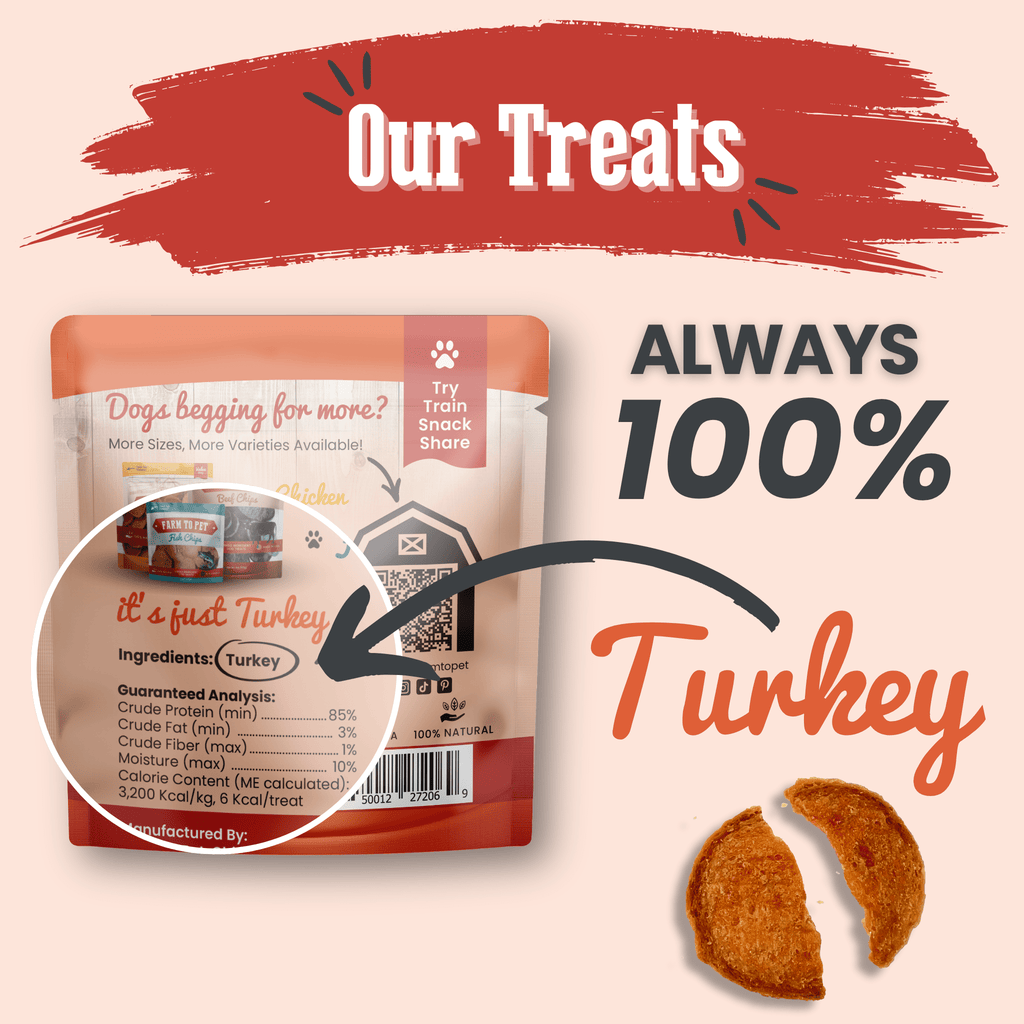 Farm to Pet Turkey Chips Snack Pack Bundles
