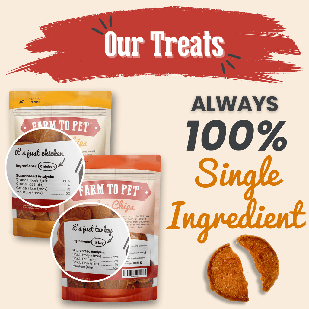 Farm to Pet Chip Dog Treat Duo - Chicken & Turkey