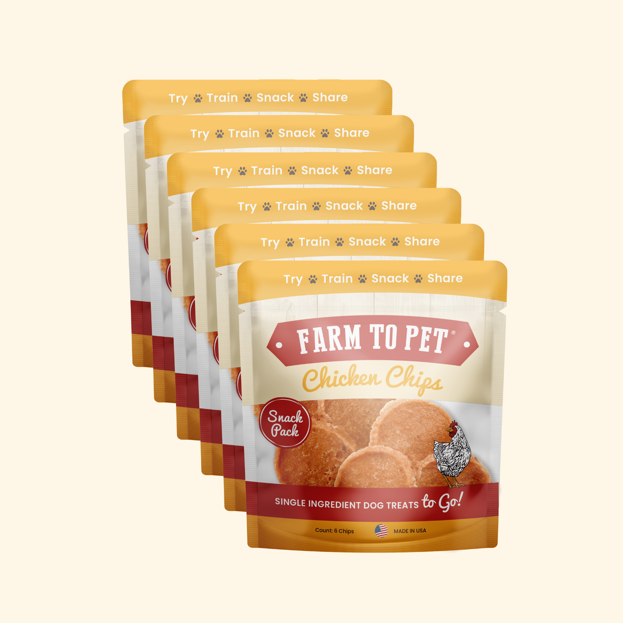 Farm to Pet Chicken Treat Chips Snack Pack Bundles