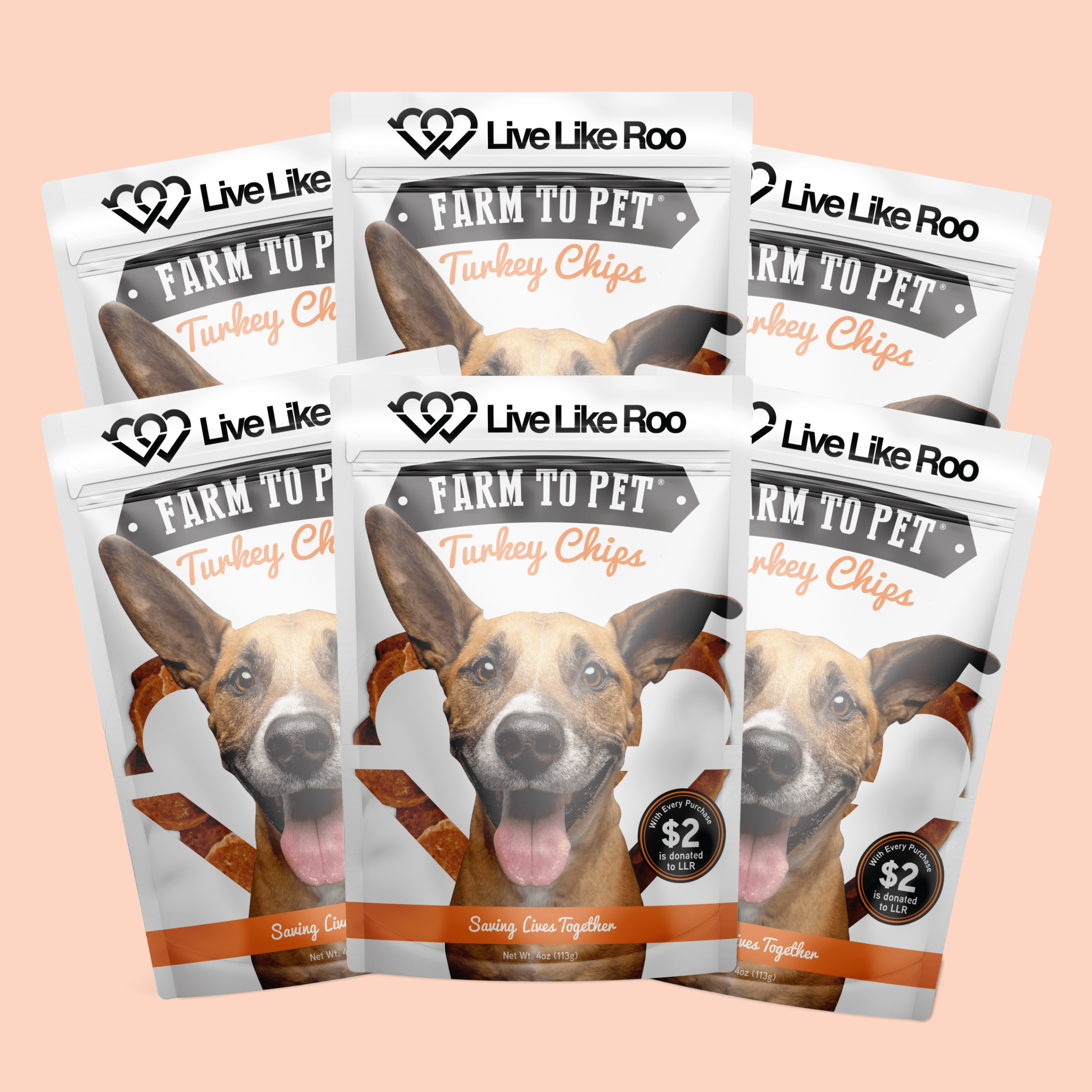 Farm to Pet Treat Chips - Turkey