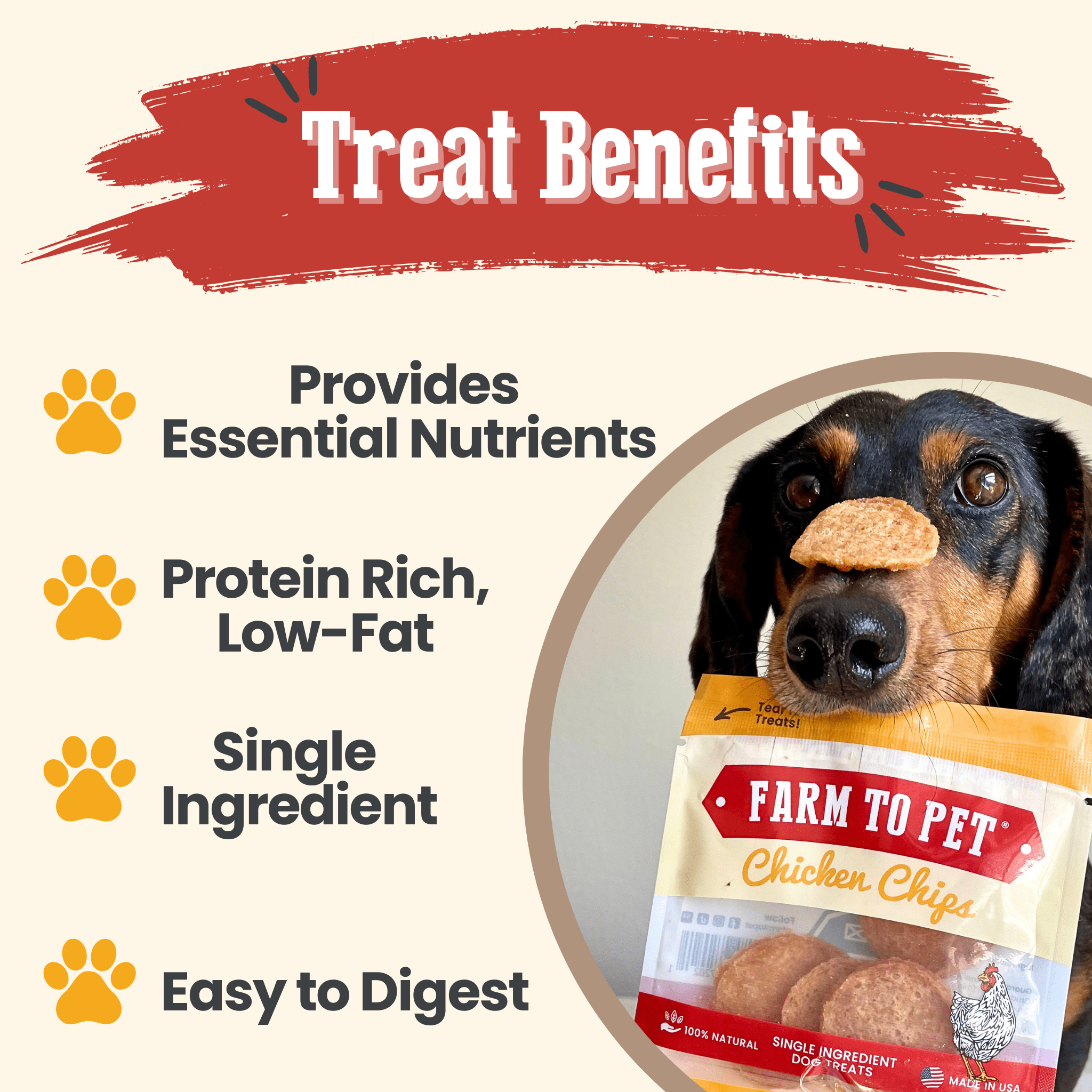 Farm to Pet Chicken Treat Chips Snack Pack Bundles
