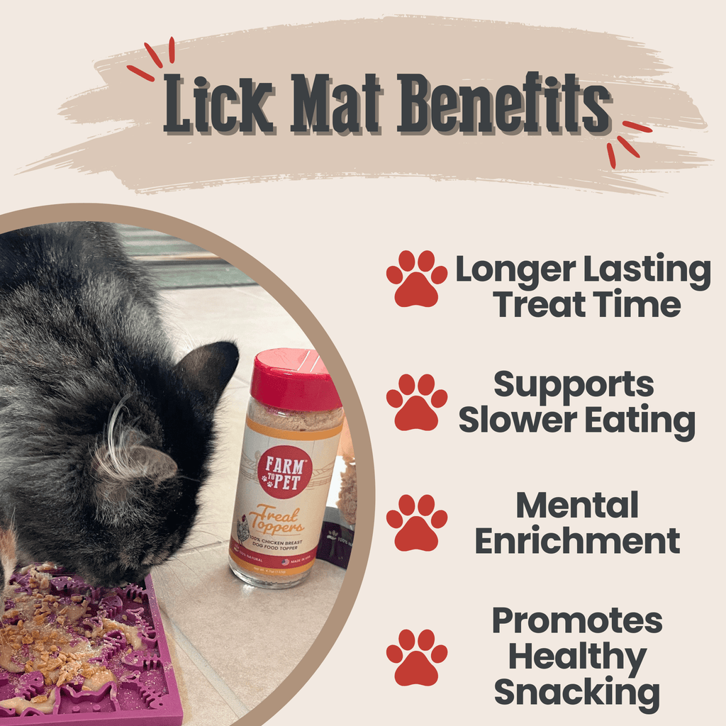 Cat and Small Dog Lick Mat – Multiple Colors
