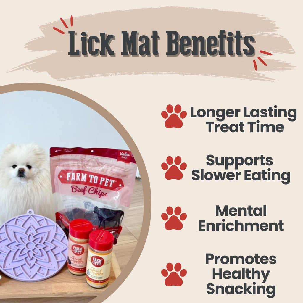 Dog & Cat Lick Mat with Suction Cup – Multiple Colors