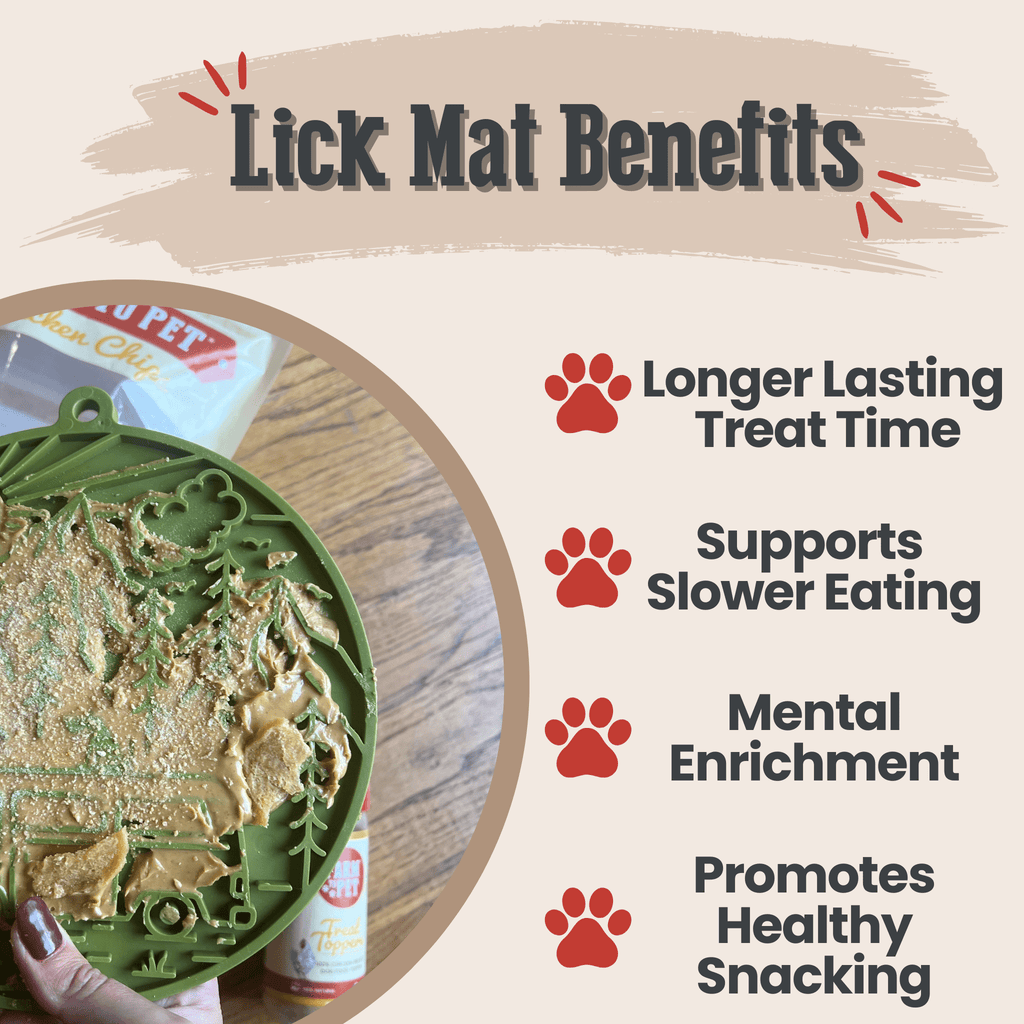 Dog & Cat Lick Mat with Suction Cup – Multiple Colors