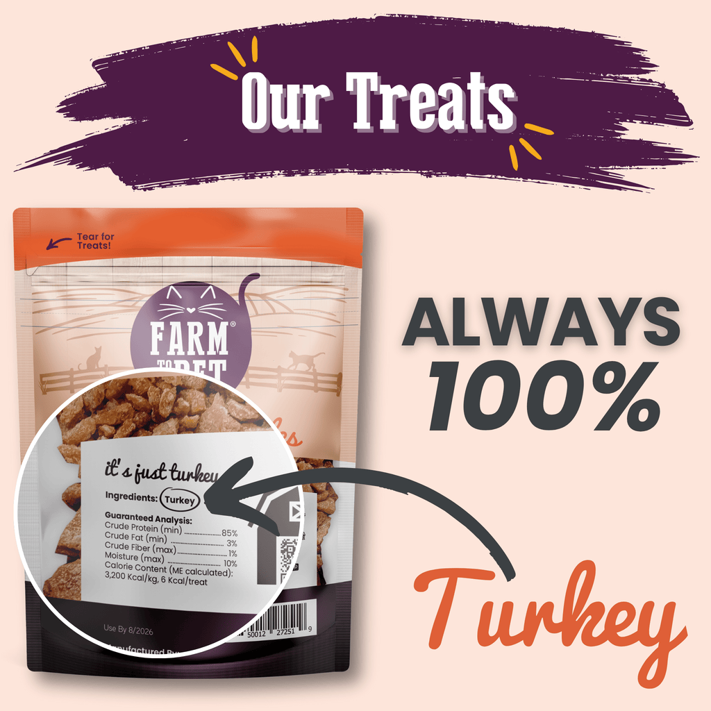Turkey Crumbles for Cats – Grain-Free Cat Treats