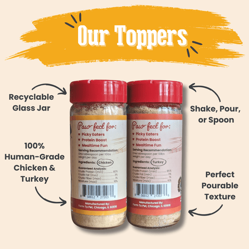 Chicken and Turkey Dog Food Topper Bundle