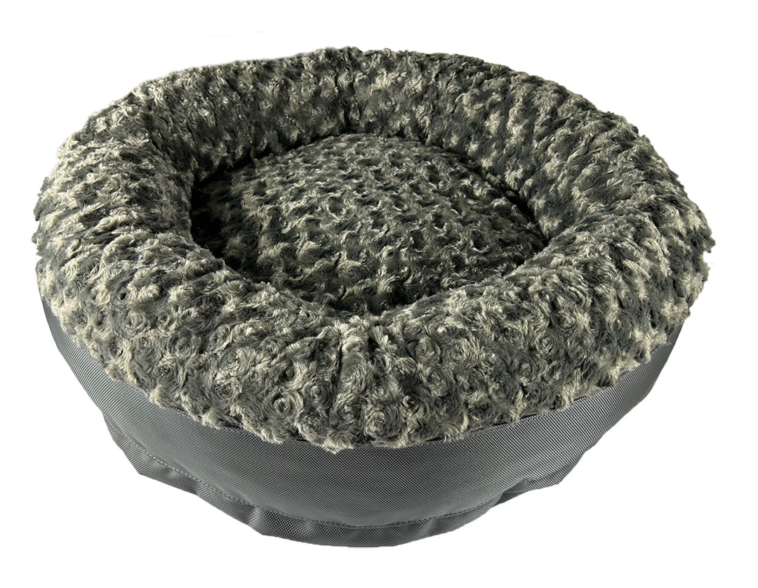 Round Bolster Dog Bed – Furvana – Multiple Colors