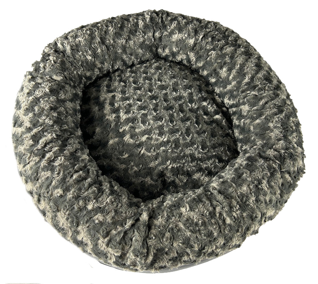 Round Bolster Dog Bed – Furvana – Multiple Colors