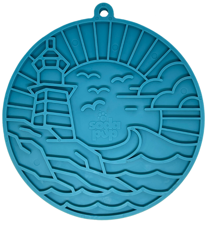 Sodapup Cat & Dog Lighthouse Emat - Blue