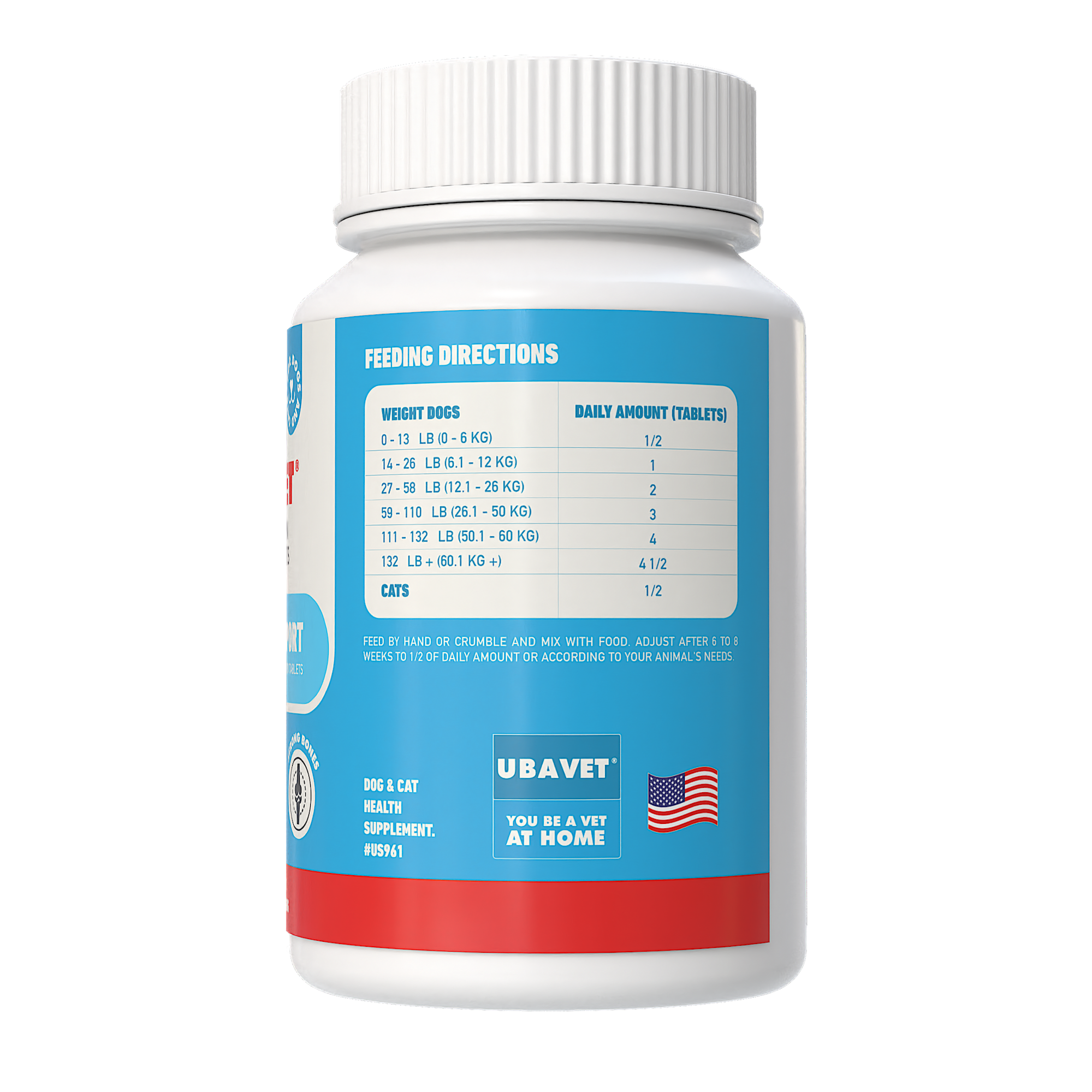 UBAVET Joint Support Advanced Joint Care Chew Tablets for Dogs & Cats