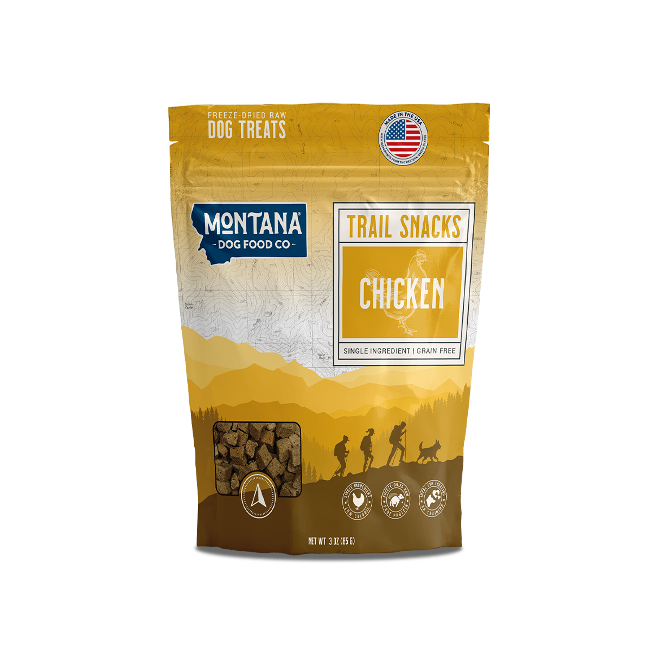 Montana Dog Food Co Freeze-Dried Raw Trail Snacks Dog Treats - Chicken