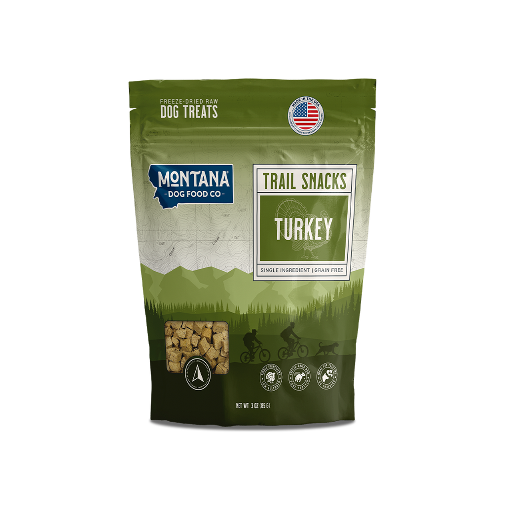 Montana Dog Food Co Freeze-Dried Raw Trail Snacks Dog Treats - Turkey