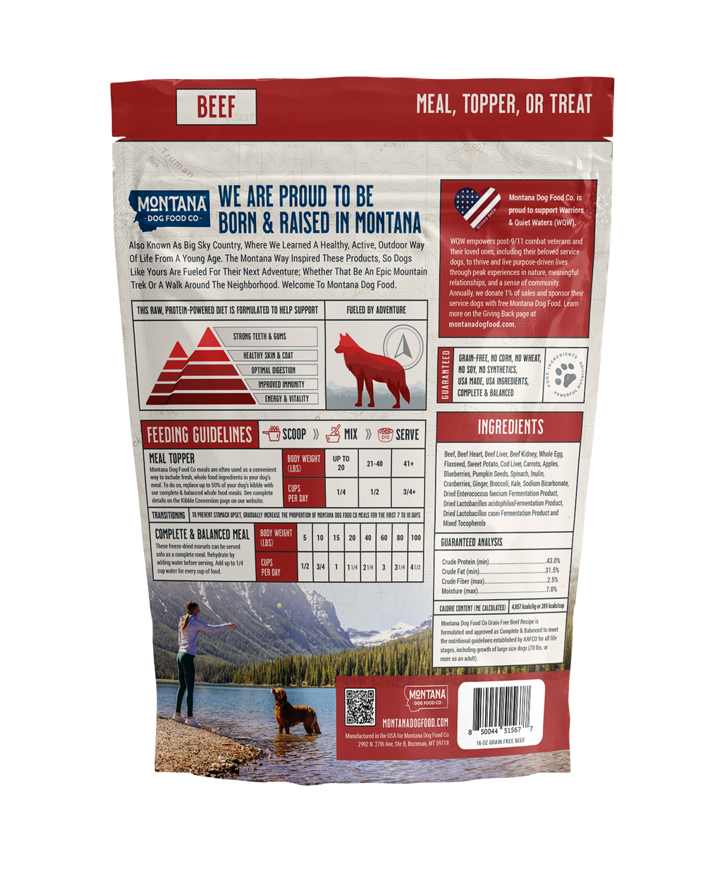 Beef Freeze-Dried Raw Dog Food – Grain-Free