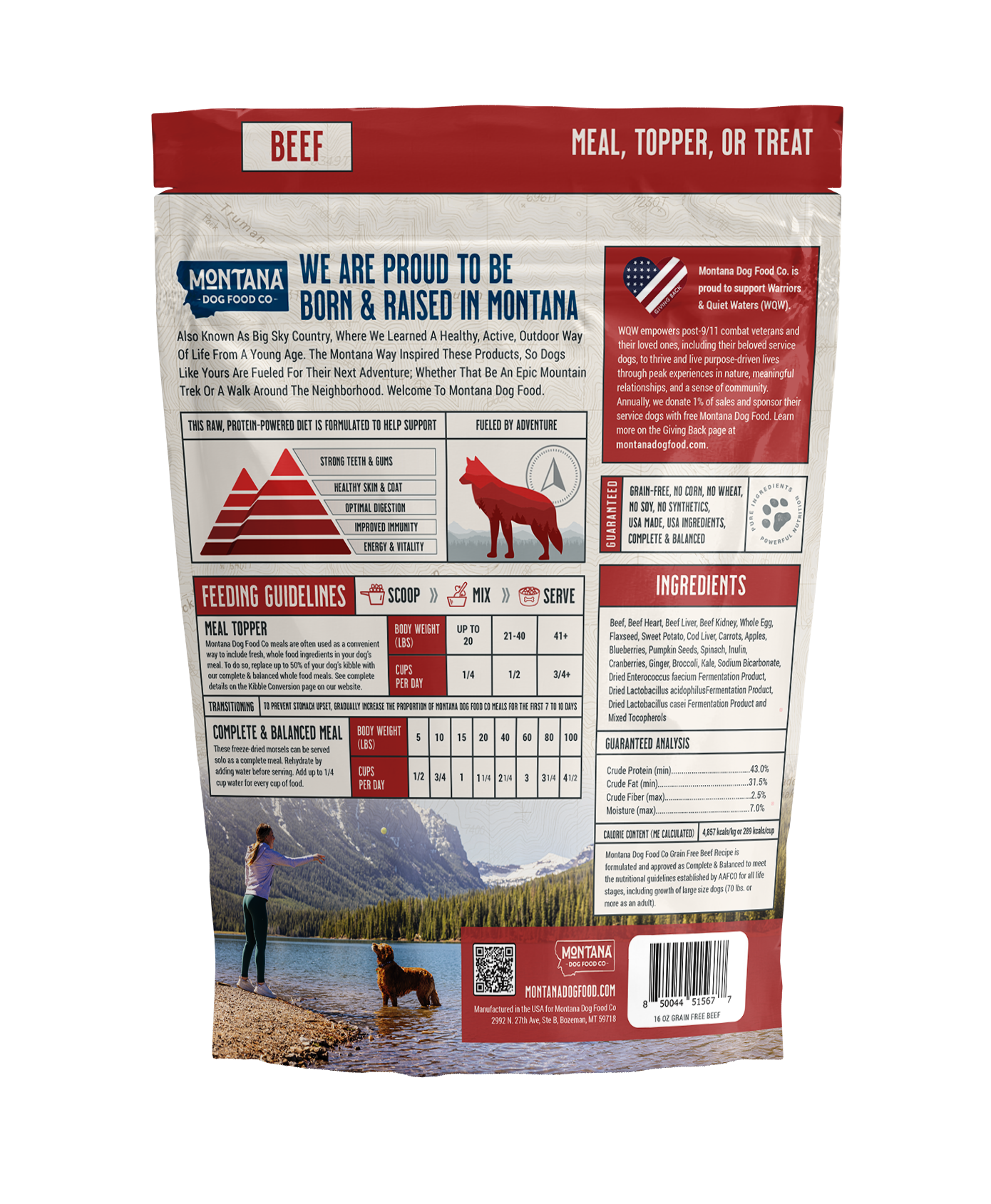 Beef Freeze-Dried Raw Dog Food – Grain-Free