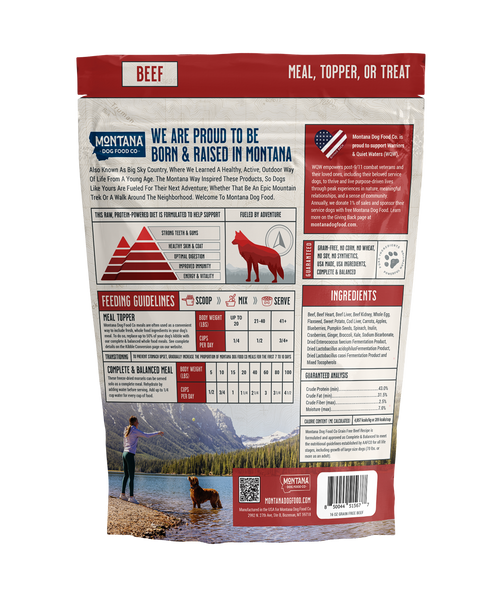 Beef Freeze-Dried Raw Dog Food – Grain-Free
