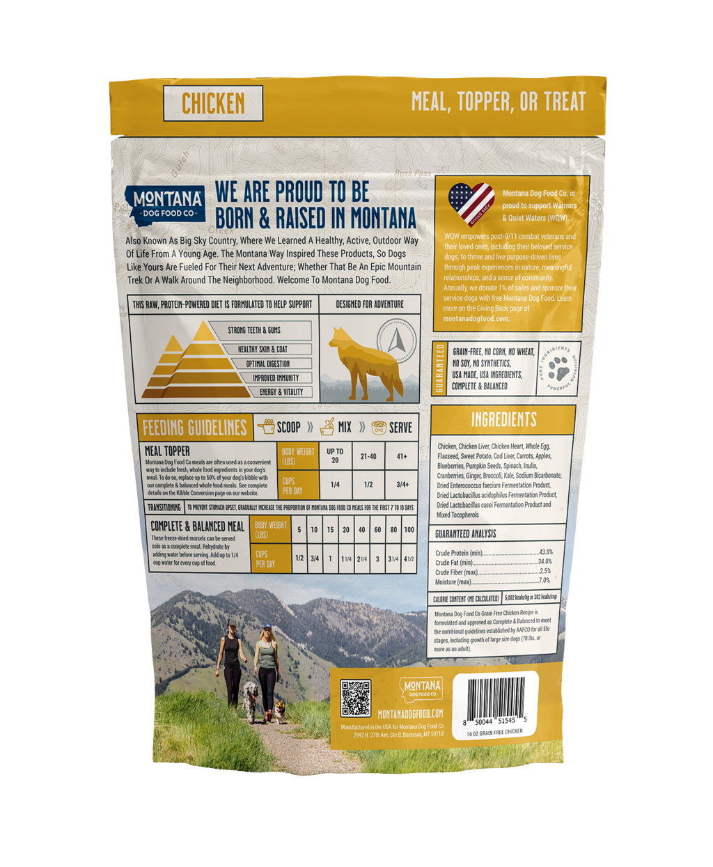 Chicken Freeze-Dried Raw Dog Food – Grain-Free