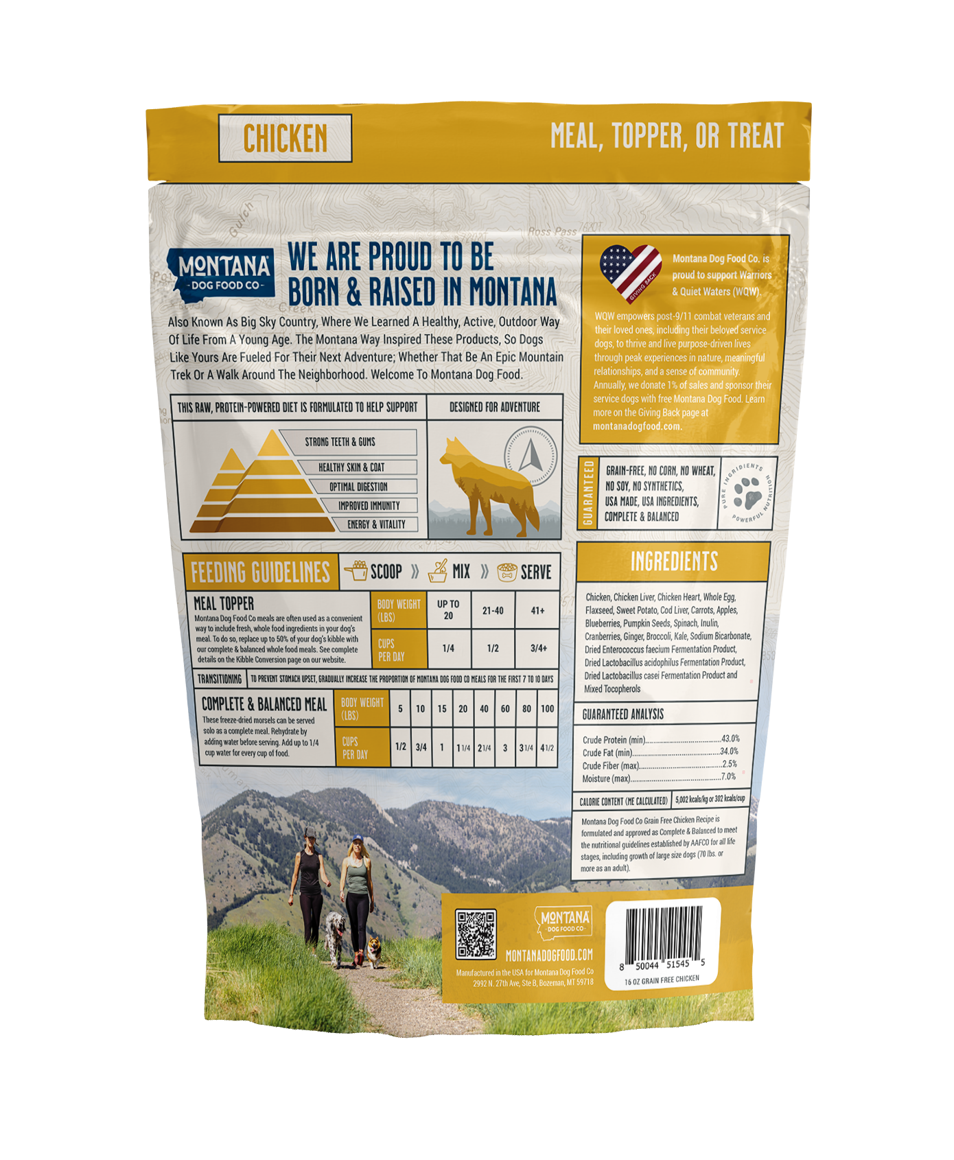 Chicken Freeze-Dried Raw Dog Food – Grain-Free