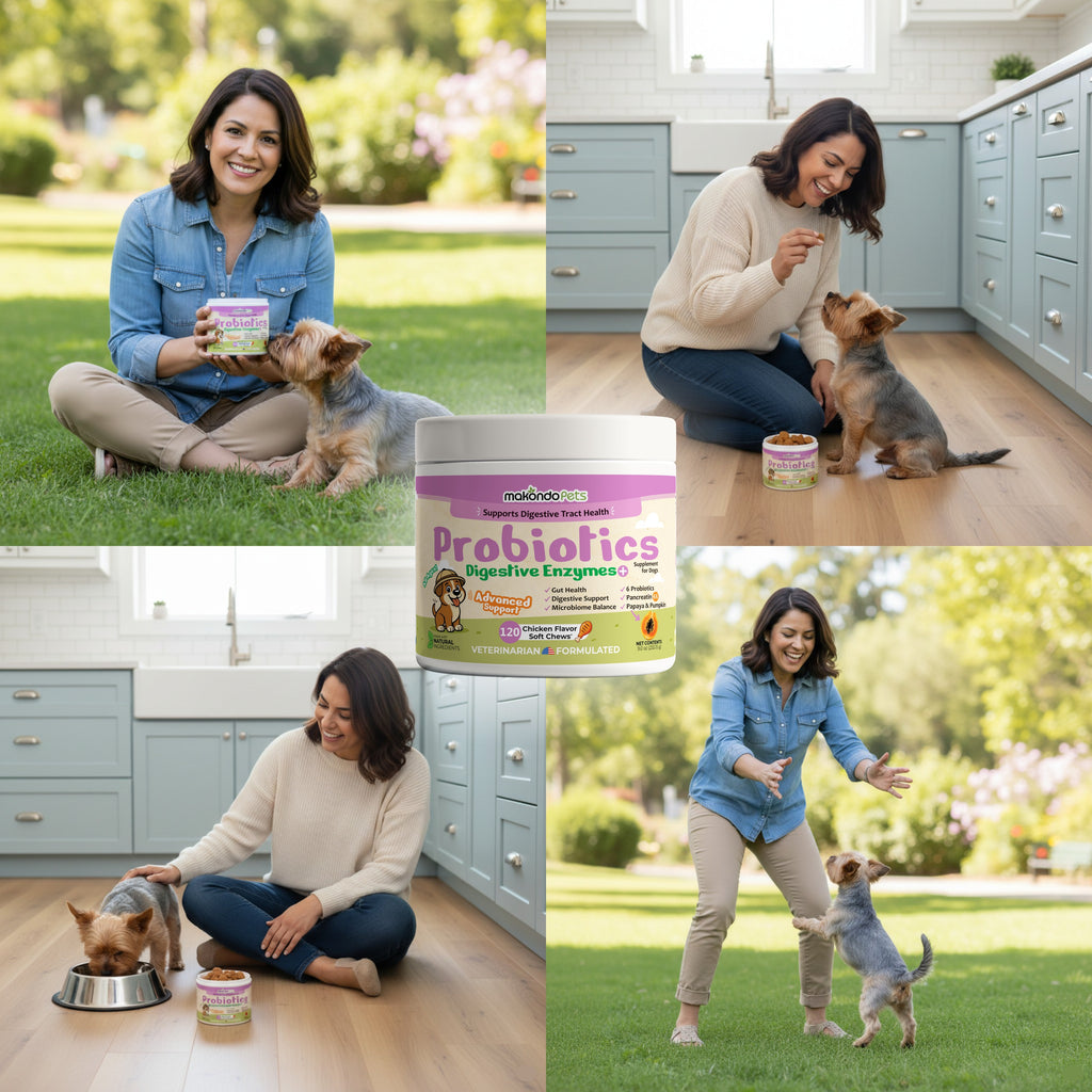 Dog Probiotic and Digestive Enzyme Supplement (120 Soft Chews)