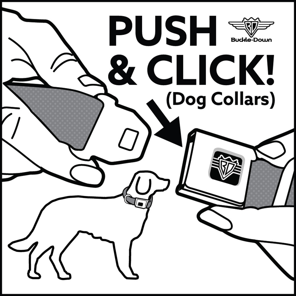 Seatbelt Dog Collar – Laser Eye Cats in Space