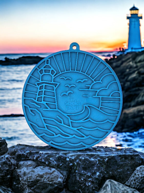 Sodapup Cat & Dog Lighthouse Emat - Blue
