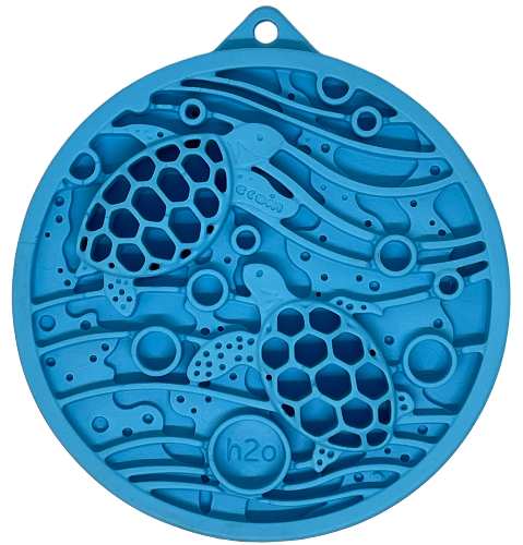 Sodapup Cat & Dog Turtle Emat-Mini Lick Mat with Suction Cups - Blue