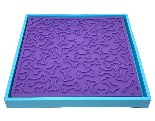 Hold Em Suction Cup Holder for Dog Bowls and Lick Mats – Blue
