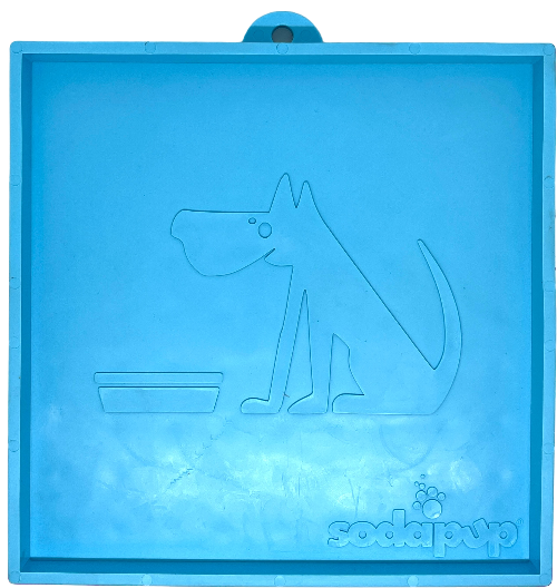 Hold Em Suction Cup Holder for Dog Bowls and Lick Mats – Blue