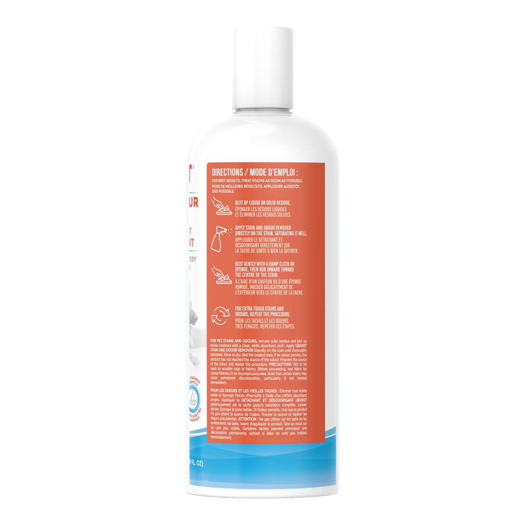 UBAVET Stain and Odor Remover for Dogs and Cats – Powerful Enzyme Cleaner