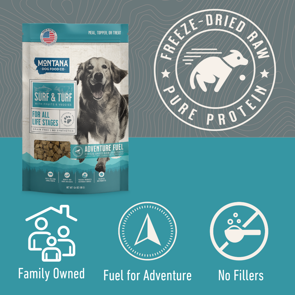 Surf and Turf Freeze-Dried Raw Dog Food – Grain-Free