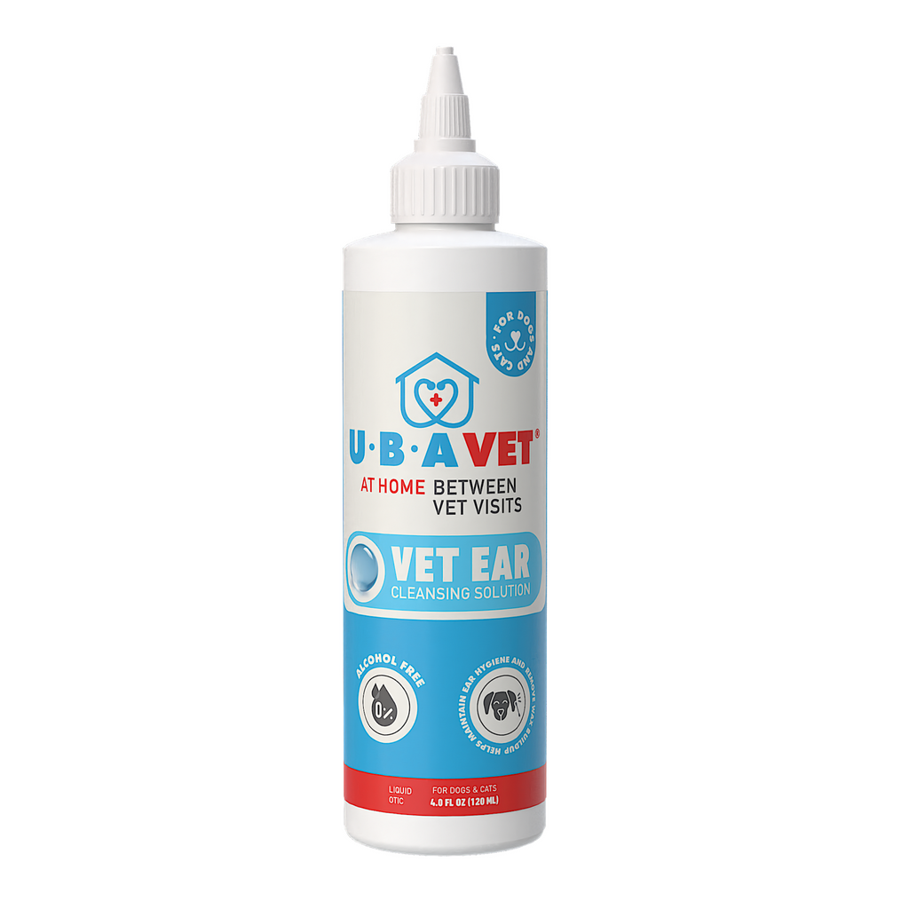 UBAVET Vet Ear Cleansing Solution for Dogs and Cats