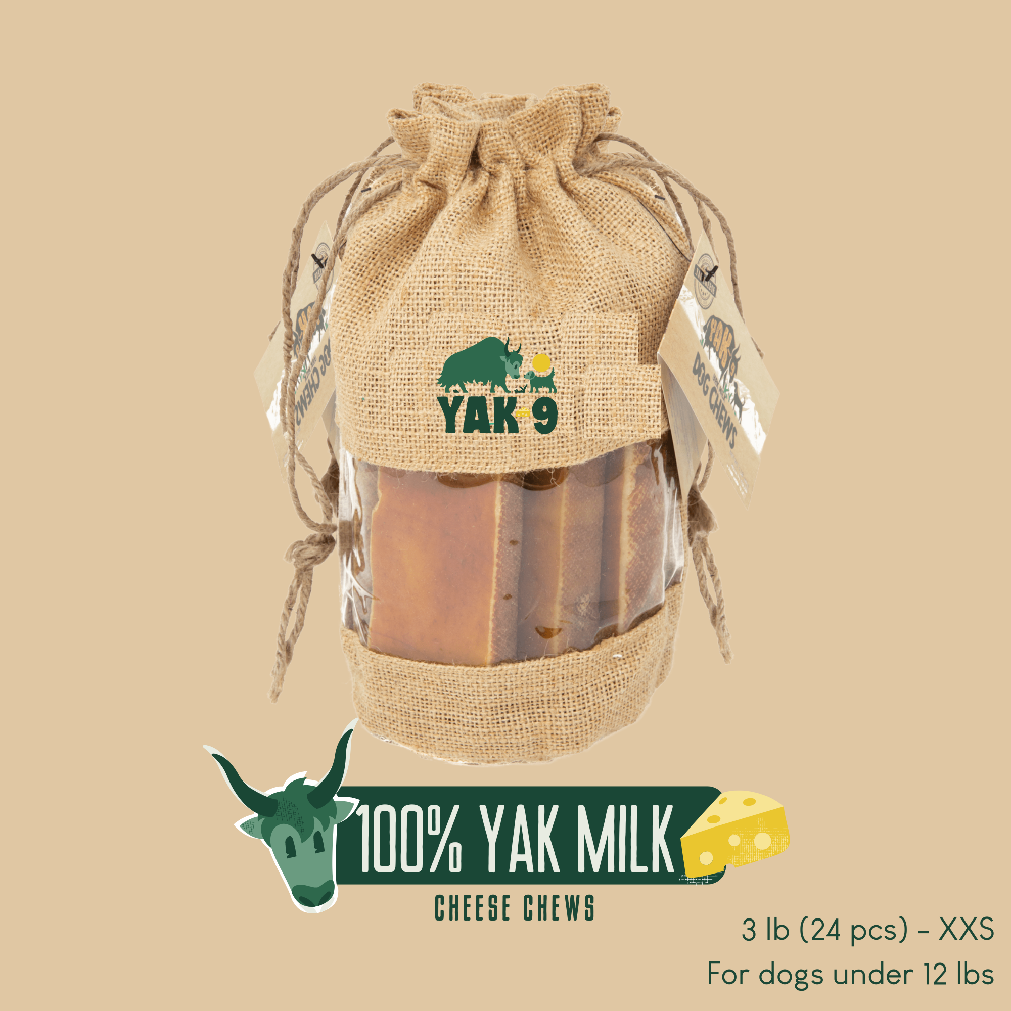 Yak9 Chews - 100% Yak Milk