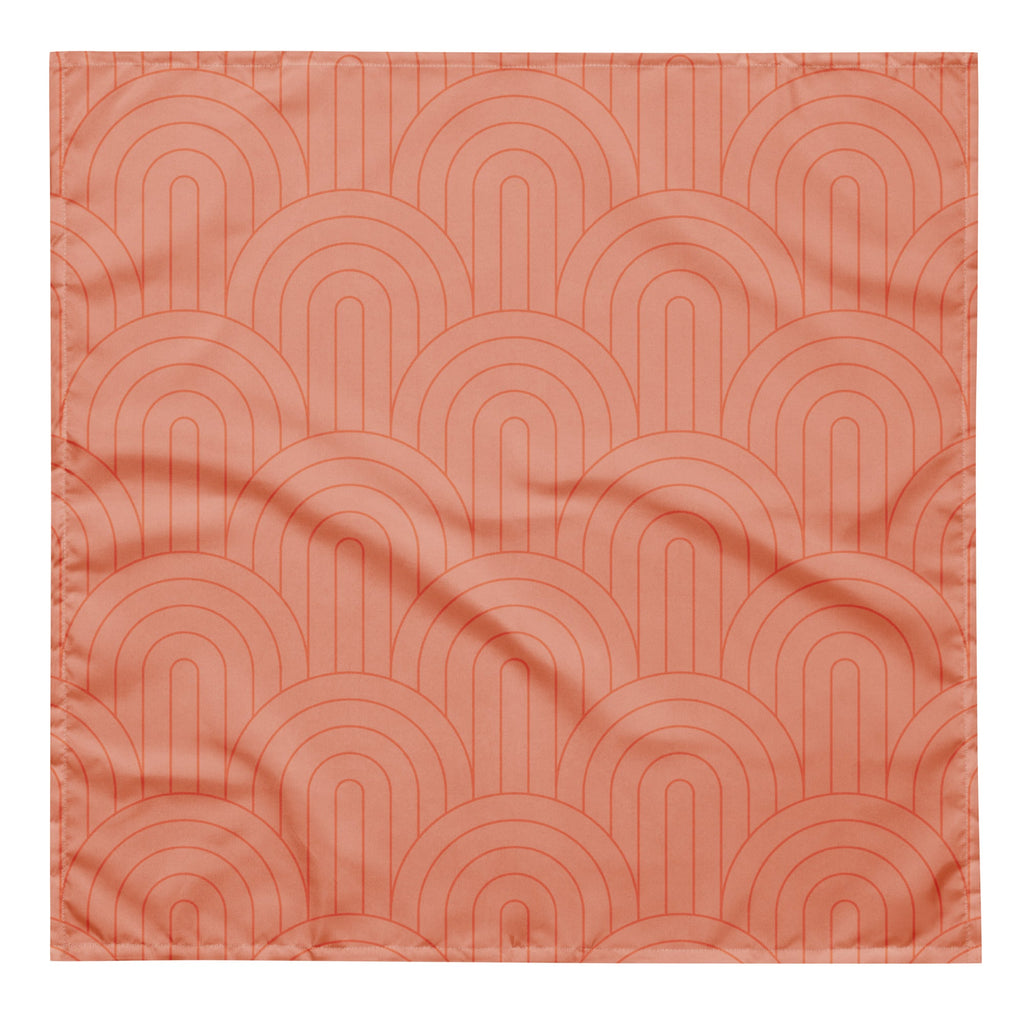 Sebastian and Clementine Scalloped Pink Bandana for Dogs and Cats