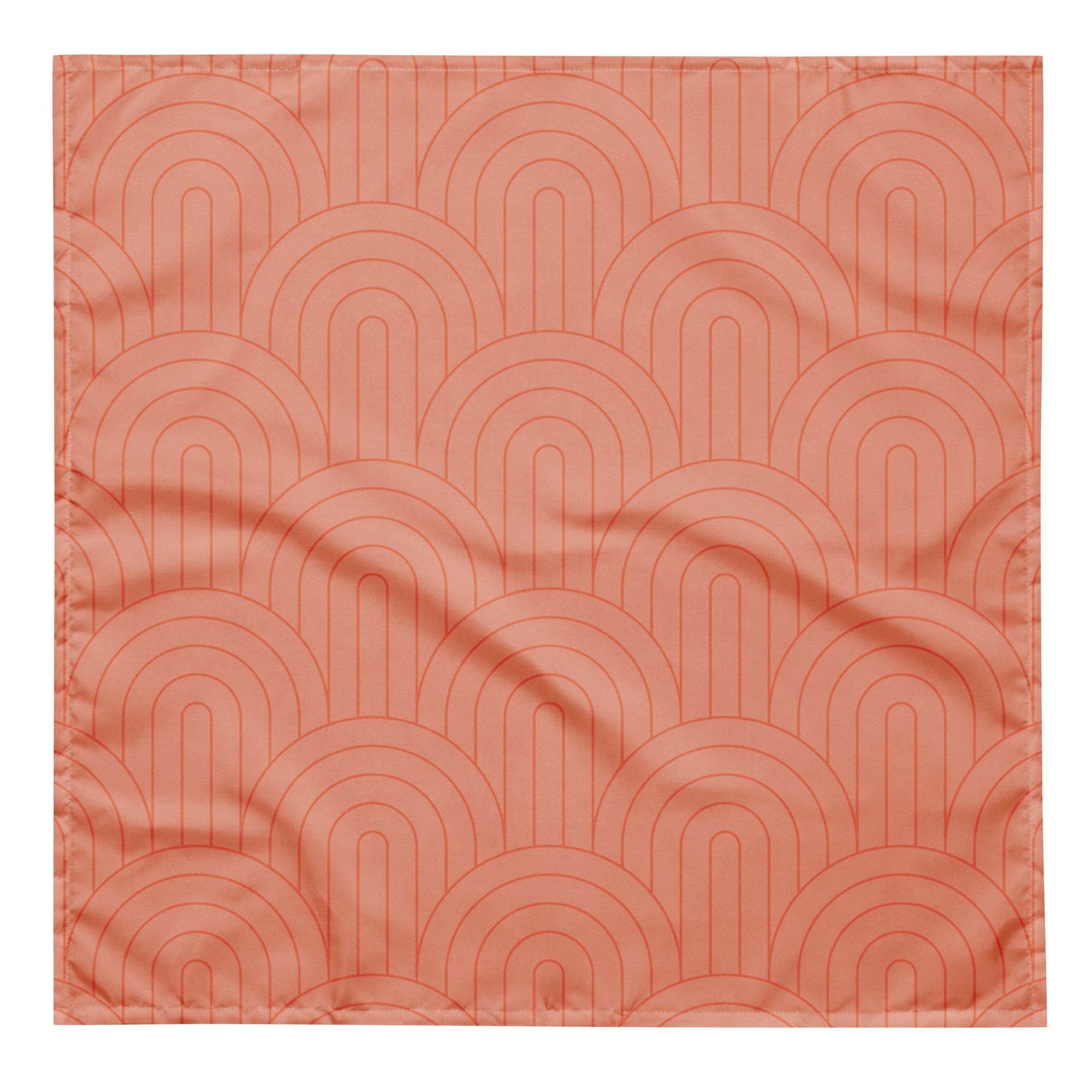Sebastian and Clementine Scalloped Pink Bandana for Dogs and Cats